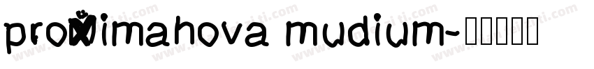 proximanova mudium字体转换